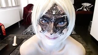 German heidi pussy stimulation with a mouth-watering blonde in a mask 2019-11-12