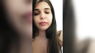 Pussycat990 brunette rides a rubber dildo and takes it in her mouth 2019-12-17