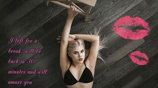 Kiara rogers cute blonde with natural titty polishes dildo in a web chat 2019-06-25