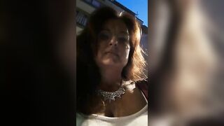 Desiderame mature woman in evening dress makes stream outdoors 2019-07-24 18:50