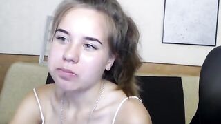 Smillingjen young beauty masturbates pussy through panties 2019-07-27