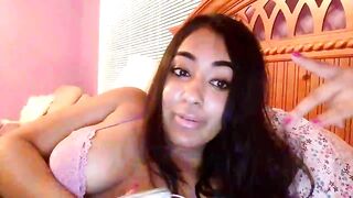Babyynish hot latina flaunts her gorgeous breasts in pink bra 2019-08-10
