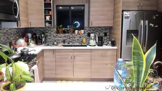 Chrysanthulu sexy babe undresses in the kitchen and shows her charms 2019-08-10