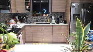Chrysanthulu sexy babe undresses in the kitchen and shows her charms 2019-08-10