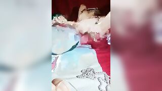 Sexygiada40 busty girl lies on the bed without panties and masturbates 2019-08-15