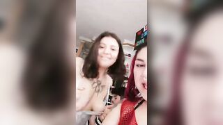 Ninafetisha boy licks the juicy tits of his girlfriend and masturbates her hole 2019-08-28