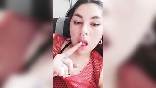 Ninafetisha boy licks the juicy tits of his girlfriend and masturbates her hole 2019-08-28