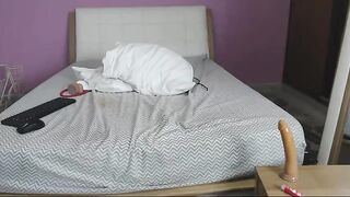 Ebonysexywoman latina in black pantyhose fucks her wet pussy hard with a dildo 2019-08-28
