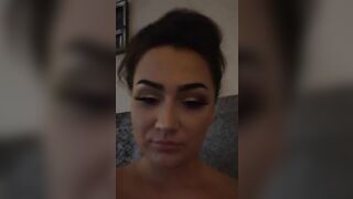 Alinalou beauty drives a vibrator between her juicy boobs 2019-09-06