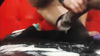 Dollhot7 insatiable busty milf smears her body with lubricant and rides a dick 2019-09-06