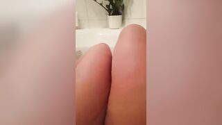 Evajulia35 naked chick washes her big mouth-watering boobs in the bathroom 2019-09-06