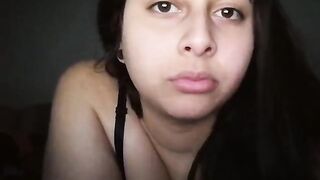 Atenes horny brunette takes off her bra and shows tits 2019-09-07