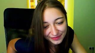 Lordofhear cute brunette with long well-groomed hair pleasantly squeezes her boobs in a beautiful dress 2019-09-11 11:26