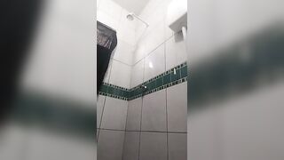 Manuuzinha young ebony babe masturbates hole in the shower 2020-02-11