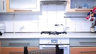 Xtasyxxfun beauty undresses in the kitchen and passionately masturbates pussy 2020-02-20