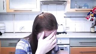 Xtasyxxfun beauty undresses in the kitchen and passionately masturbates pussy 2020-02-20