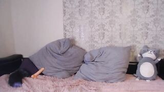 Ifeeltheneed amateur cutie with perky tits jerks off pussy on the bed 2020-03-19