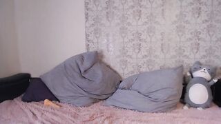 Ifeeltheneed amateur cutie with perky tits jerks off pussy on the bed 2020-03-19