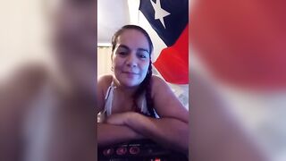 Jessy rica lady shows her round juicy tits and swallows a rubber cock 2020-03-30
