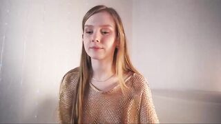 Venicewhite a slender blonde in a sexy dress drives a vibrator through a naked vagina 2020-01-31