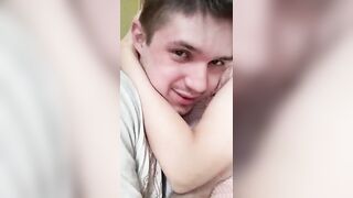 Orange girl1 brunette jerks off her boyfriend's hairy cock and takes it in her mouth 2020-02-12