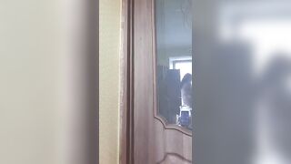 Orange girl1 brunette jerks off her boyfriend's hairy cock and takes it in her mouth 2020-02-12