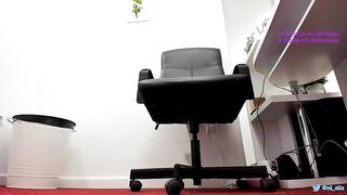 Wh4thefuck long leged brunette in office chair cums and rubs pussy under black skirt 2019-06-11 10:57