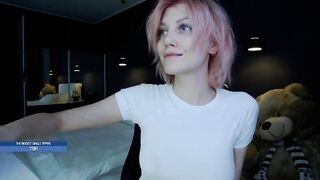 Sweet tinker bell cutie with pink hair shows off her neat boobs 2020-02-24