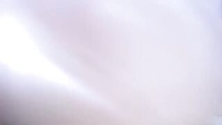 Lavender asian girl with a shaggy vagina rides a huge rubber dildo 2020-03-06
