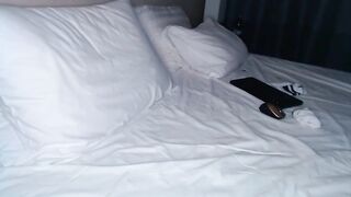 Sarah  marlow girl with nice tits lies on the bed and masturbates pussy with her fingers 0:51 2020-03-06