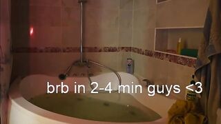 Purr meow horny chick loves to masturbate her clit in the bathroom 2020-03-14
