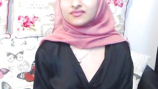 Jessica cute Arab model shamelessly drills a hairy vagina with a sex toy in a lace robe 2020-03-25
