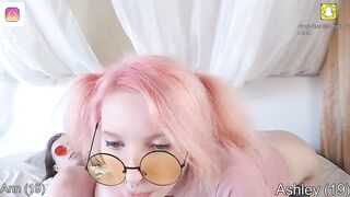 Anna mariia horny girlfriends in round glasses and t-shirts masturbate their shaved pussies together 2020-03-28 10:17