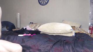 Lilu 777 mature blonde in stockings and white lingerie jerks off her pussy next to her experienced man with a sticking cock 2020-03-30 17:01