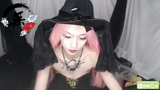 Ethereally dyed asian teen in a black hat pokes her huge boobs out of her beautiful dress 2020-03-30 04:17
