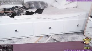 Vivid whit busty girl with excitement jerking off hairy pussy 2020-03-30