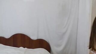 W140sexy skinny teen fingering her tight smooth pussy while standing and moaning with pleasure 2020-04-02 11:14