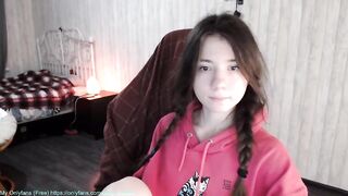 Sexy_b0rsch pigtailed brunette teen enjoys a big dildo in her ass 2020-11-20
