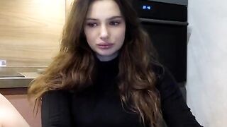 Kissnastya beauty with plump lips takes off her bra showing gorgeous breasts 2020-12-01