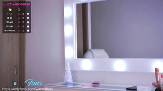 Winona__ brunette cutie greedily squeezes her beautiful tits and touches her pussy 2020-12-18