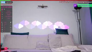 Cathleenprecious slender doll in glasses and black bodysuit quickly shoves a sex toy in her pussy and exposes round tits 2020-12-20 20:40