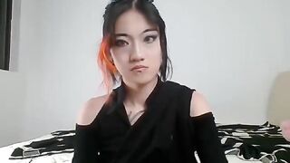 Vanessalvy unusual asian girl shows round tits and jerks off her hole with her legs high 2019-06-21
