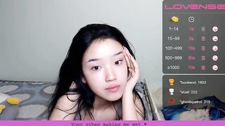 Meihong 01 skinny asian teen in black leggings strokes her tight hole gently 2020-03-06 11:27