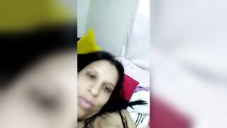 Sexypatty90 big tit pregnant latina jerks pussy under panties 2020-03-28