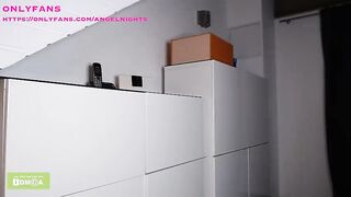 Annabella_germany18 blonde with long hair spanks herself on the ass and masturbates 2020-06-15