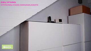 Annabella_germany18 blonde with long hair spanks herself on the ass and masturbates 2020-06-15