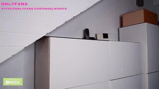 Annabella_germany18 blonde with long hair spanks herself on the ass and masturbates 2020-06-15