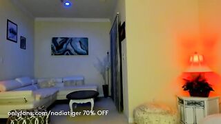 Nadiatiger mouth-watering solo of a busty blonde in pantyhose 2020-11-29