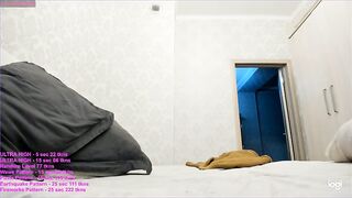 Devil_ji naughty brunette sucks big cock and jerks off tight pussy in bed 2020-12-04