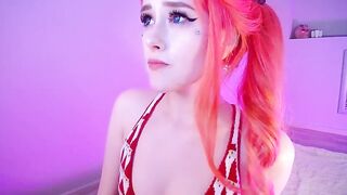 Emmbielle depraved babe with red hair and blue eyes jerks off a rubber cock 2020-12-08